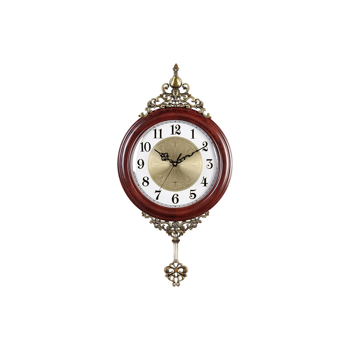 HENSE Кварцевый механизм массивная древесина настенный часы унисекс белый циферблат модель HP603