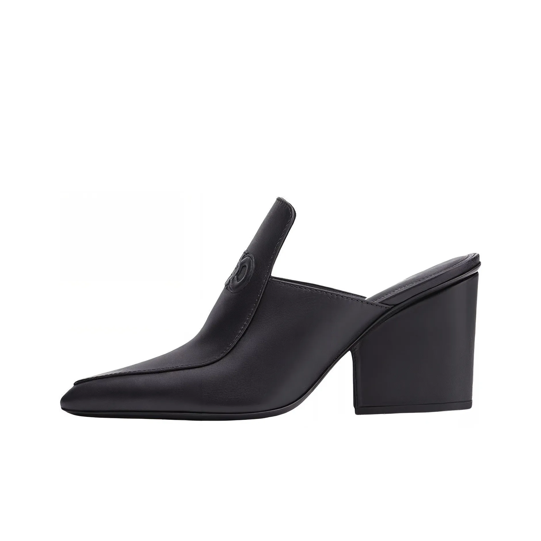 FERRAGAMO GANCINI Closed Toe Slippers Women's Black
