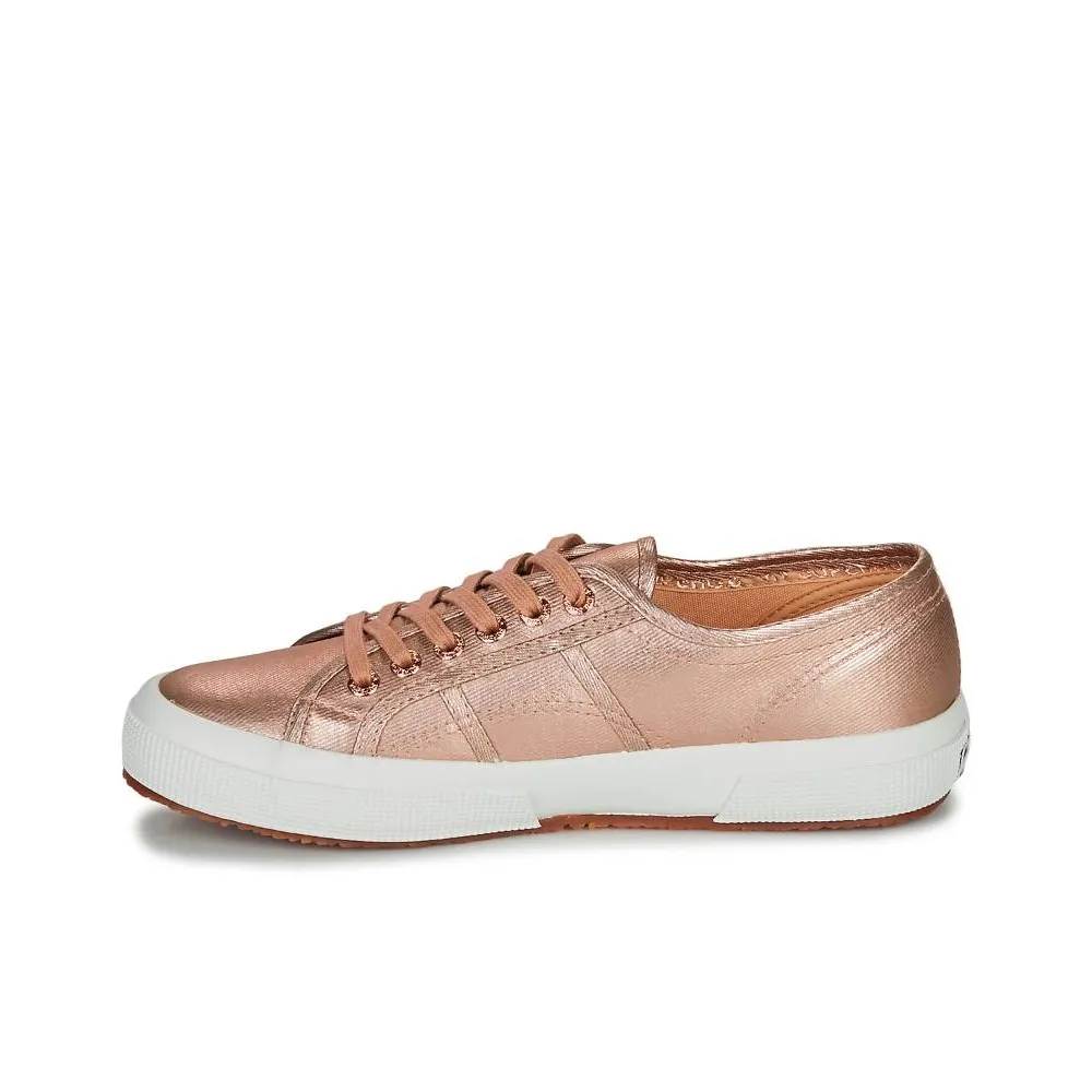 SUPERGA Abrasion Resistant Low Top Skateboard Shoes Women
s Rose Gold