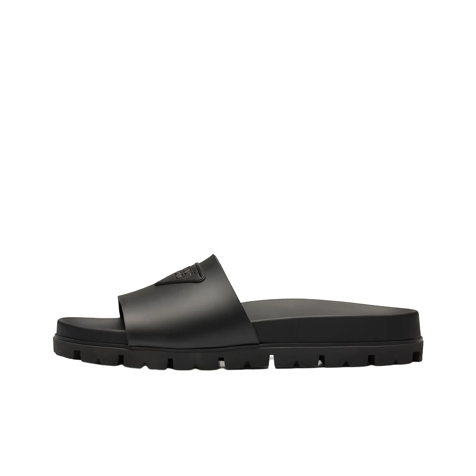 PRADA Rubber Slides Black Men's