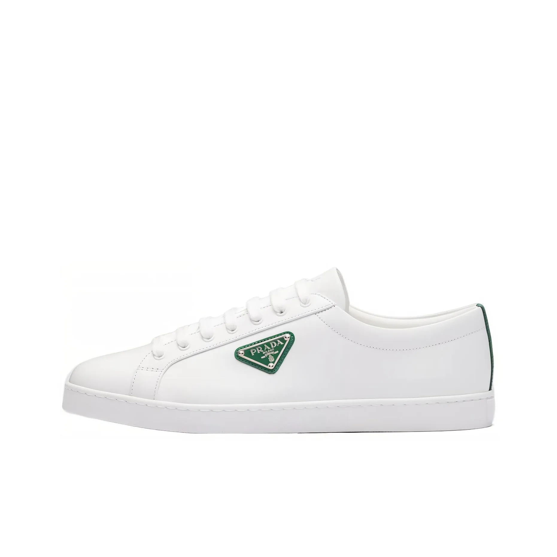 PRADA Brushed Sneakers Leather White White Mango