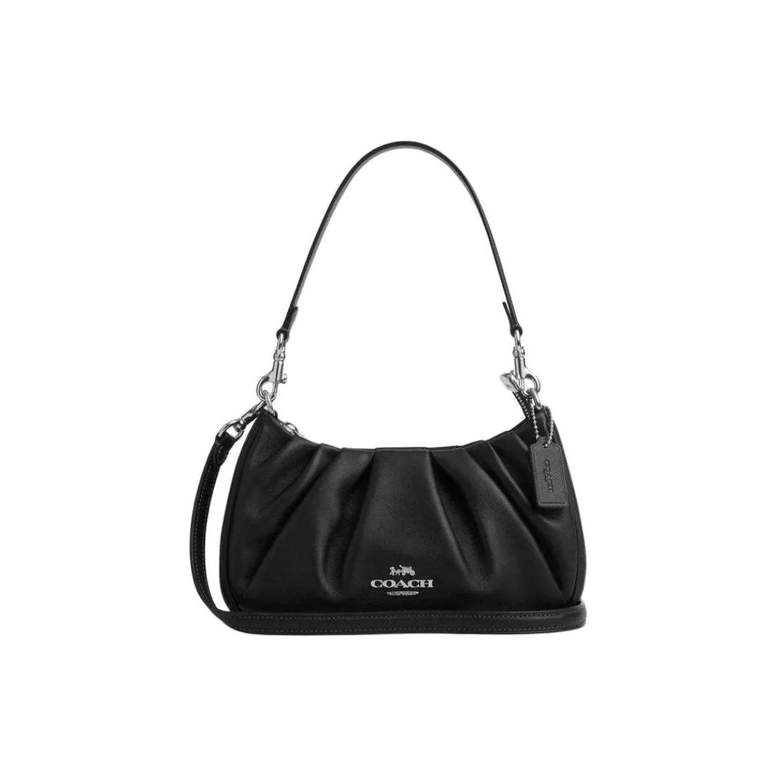 COACH Teri Cow Leather Portable Crossbody Bag, Shoulder Bag Medium Size Women's Black