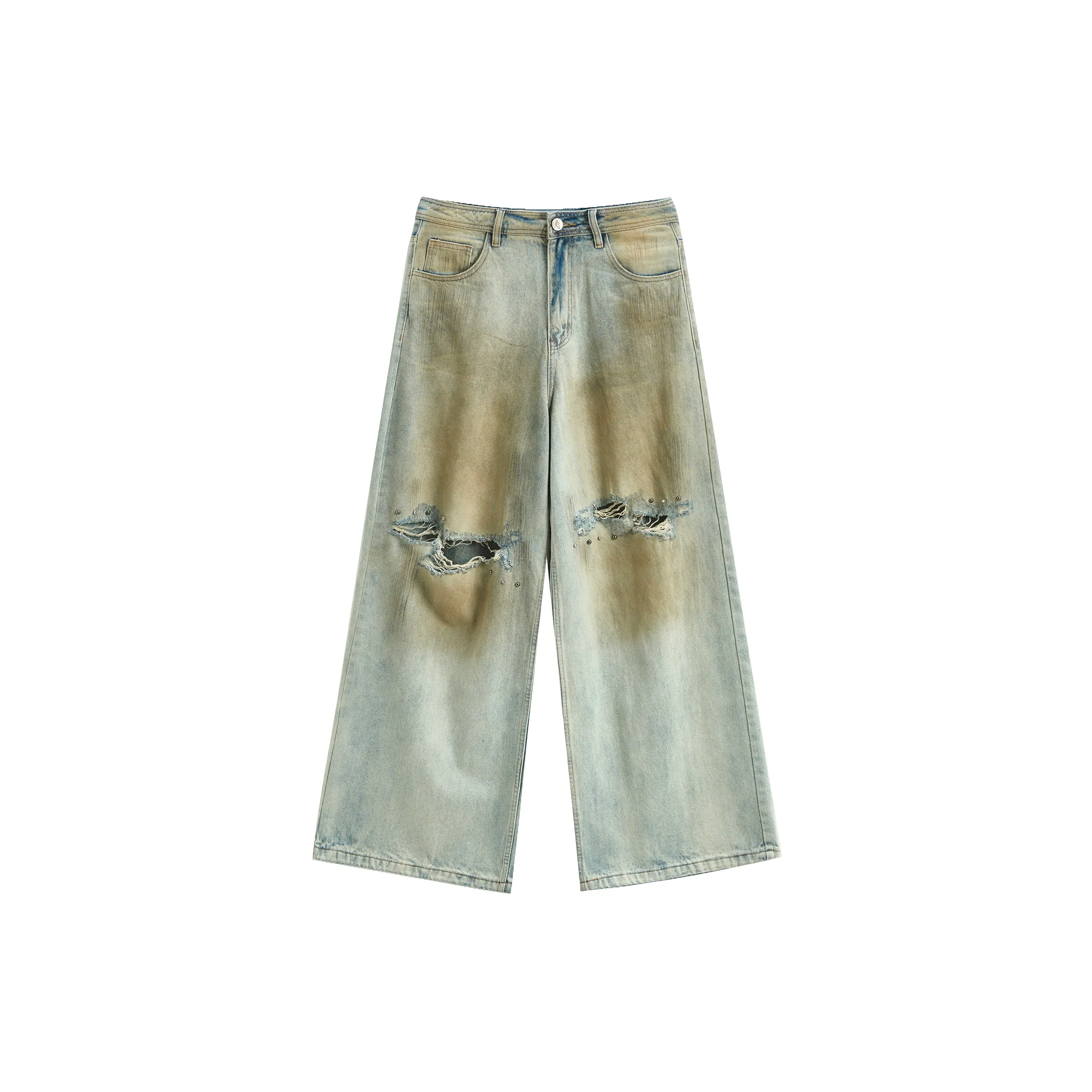JHYQ Jeans Unisex Blue