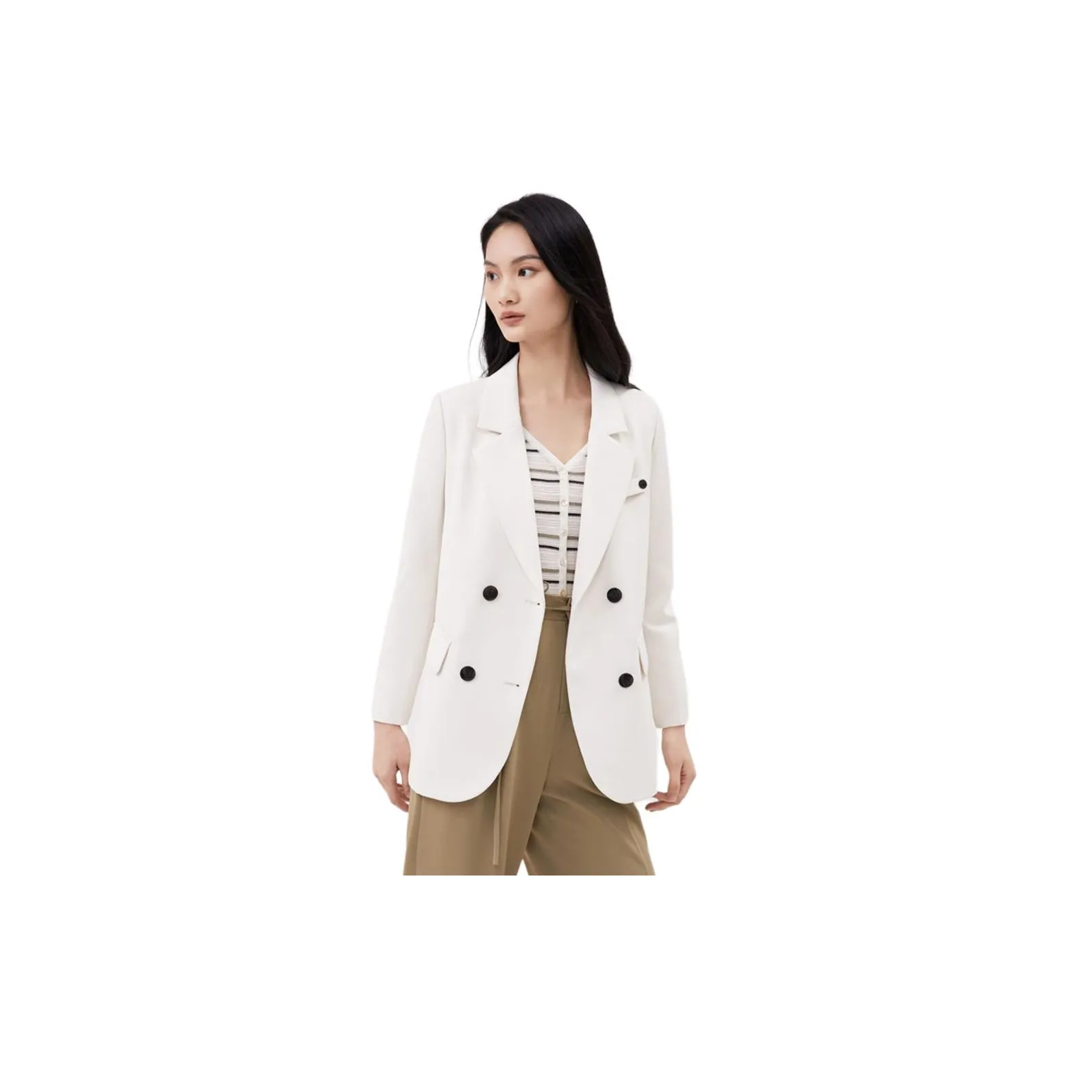 TKY SHOP Business Suit Women's Ecru