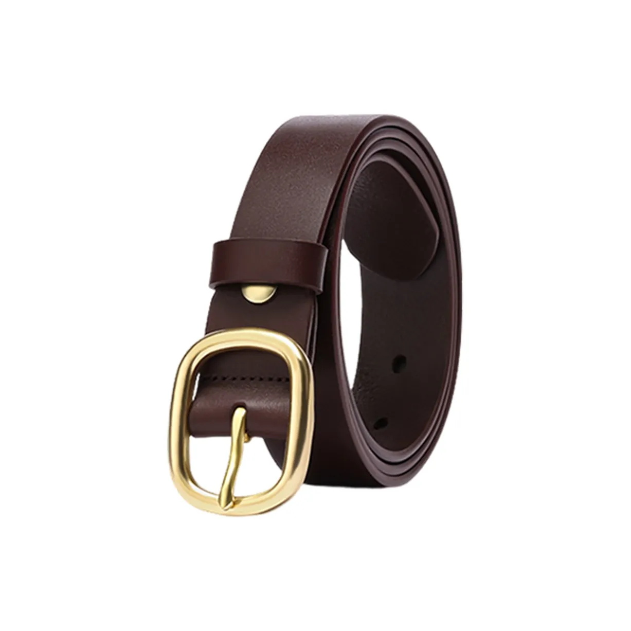 Cranta Komeia Повседневный Шпилька Тонкий Ремень Корейский стиль Элегантный Модный Юбка с Джинсы Коровья кожа Ремни Унисекс 3,3 см