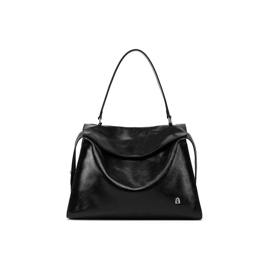 La Festin Сумка из коровьей кожи сумка через плечо женская каштаново-коричневый сумеречный черный