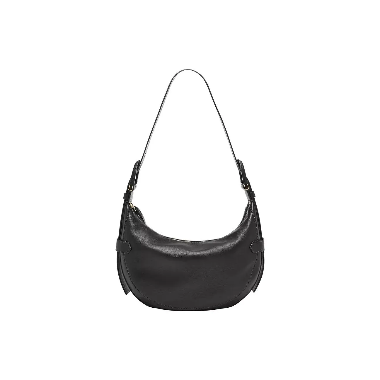 FOSSIL Leather Handbag, Shoulder Bag Women's Black