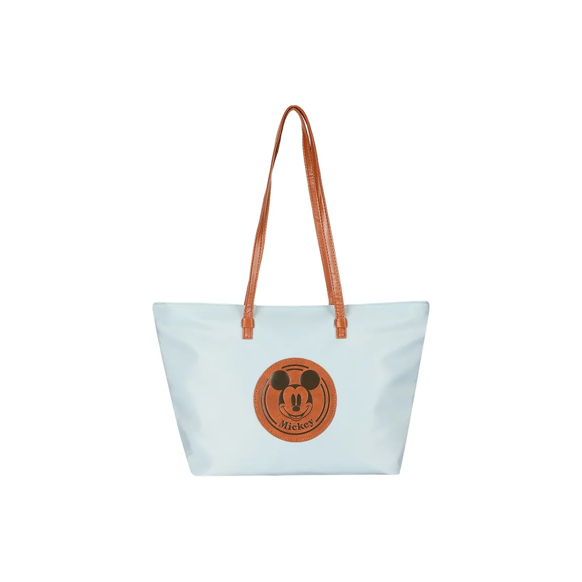 Disney Mickey Series Полиэстер Тоут Сумка Сумка для покупок Сумка через плечо Стандартная Женская Светло-синий Молочно-белый