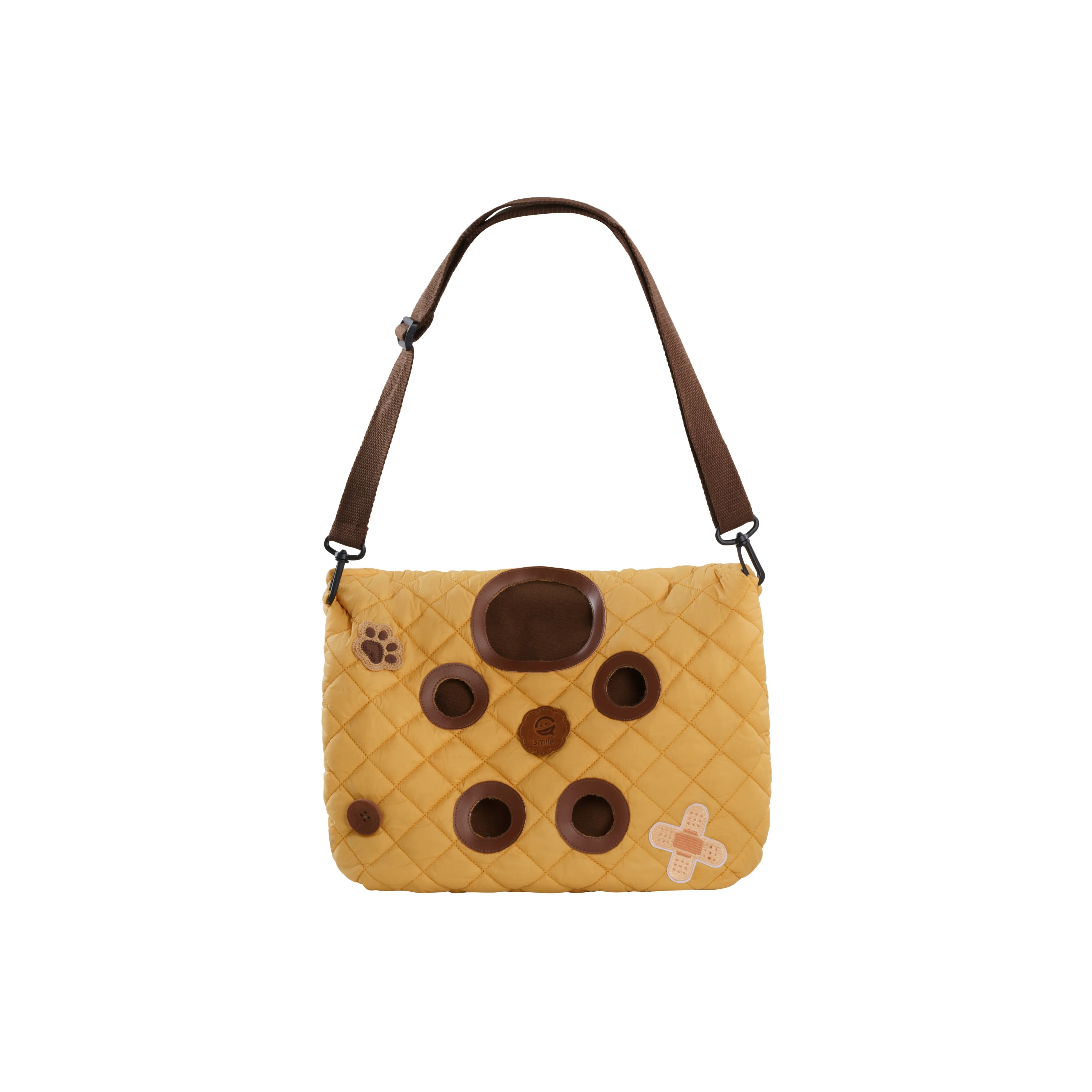 Holding Bamboo Хлопковая Сумка через плечо Унисекс Желтая