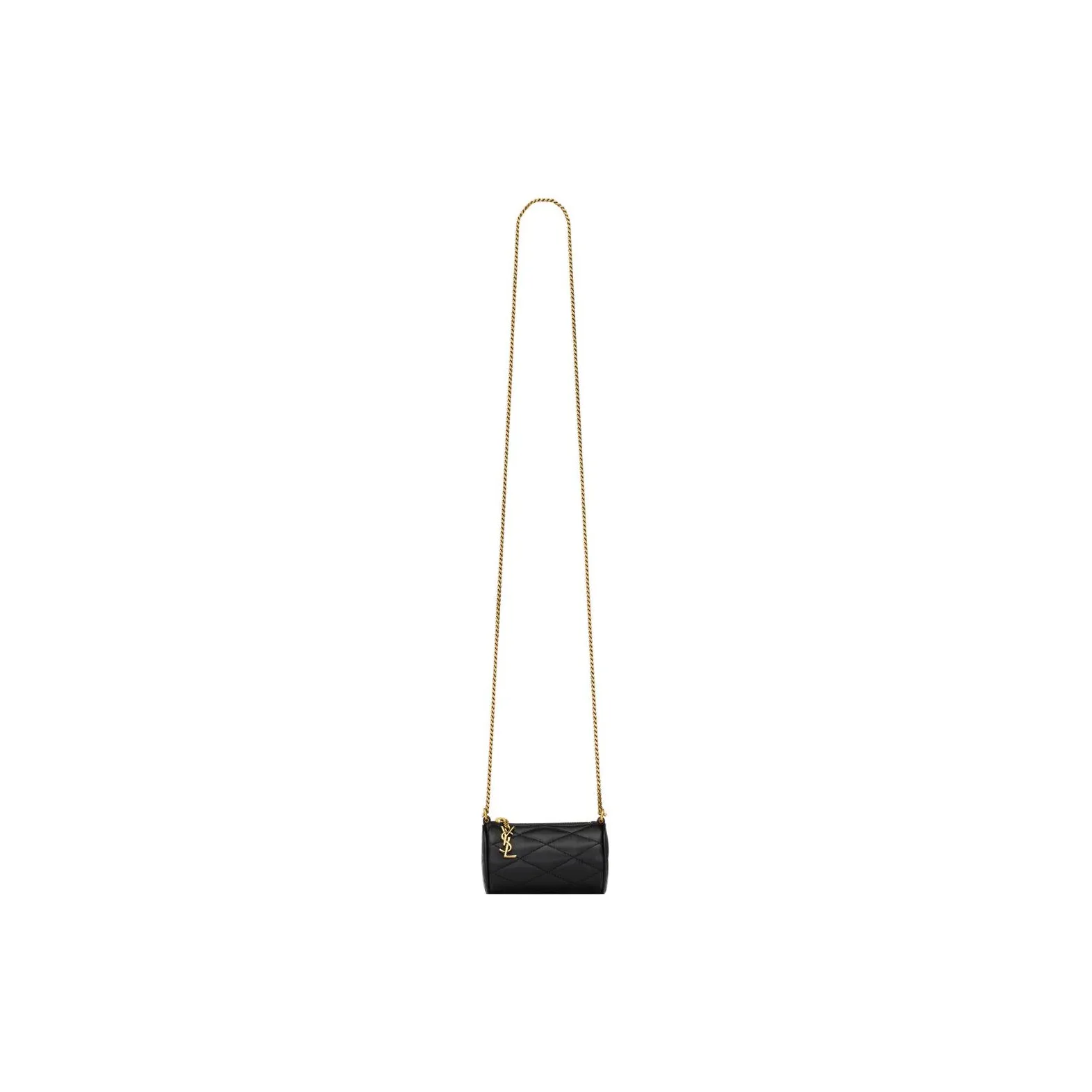 SAINT LAURENT Sade Series Sheepskin Cylinder Bag Crossbody Bag Shoulder Bag Women's Black
