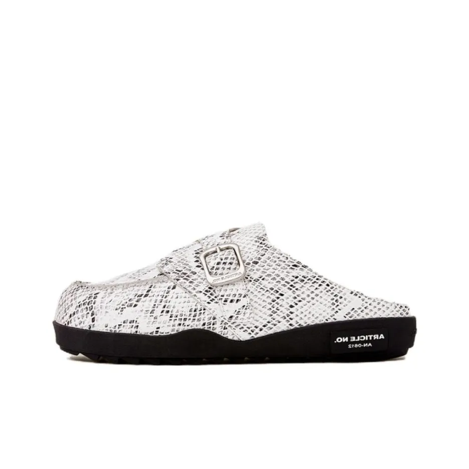 ARTICLE NO. Closed Toe Slippers Unisex Zebra Print Black White
