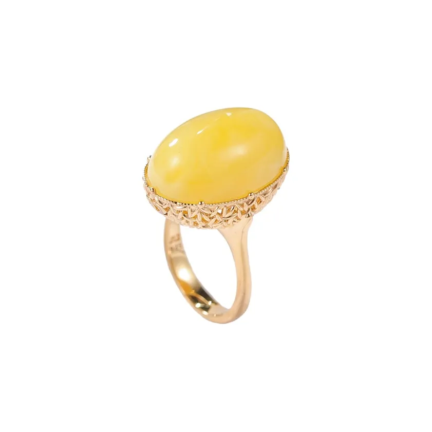 S&A S925 Silver, Amber Rings Women's