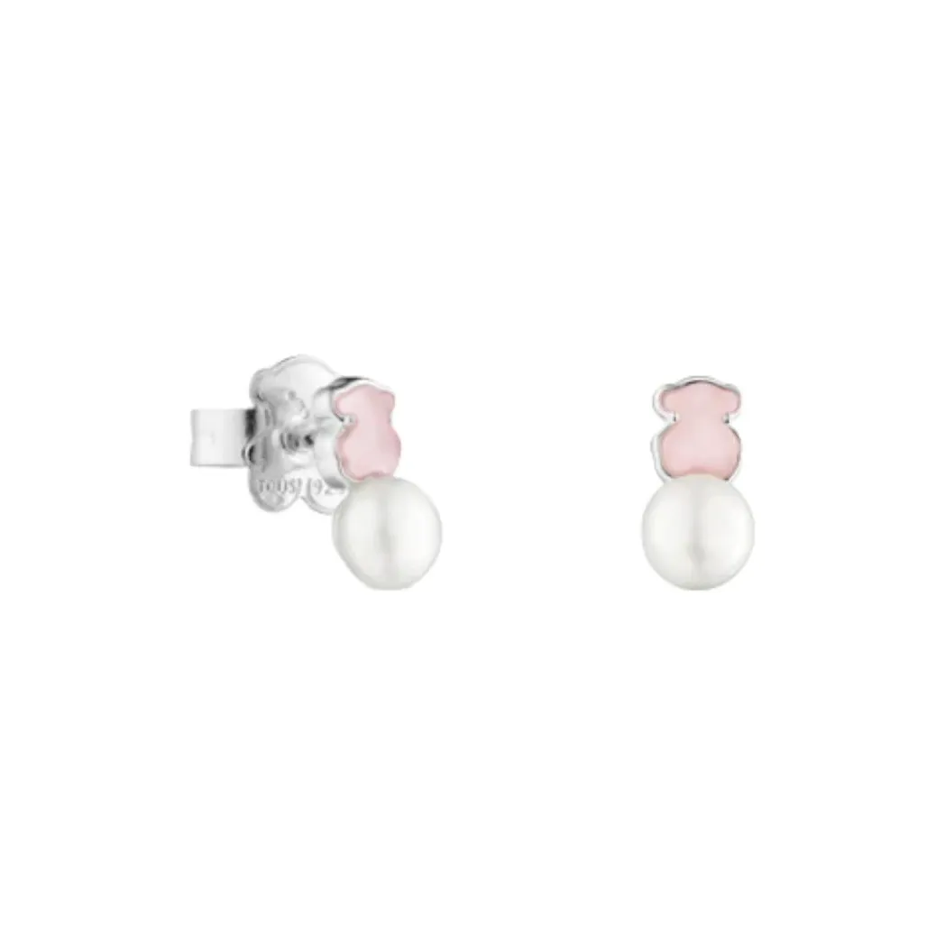 TAOSIXIONG   Stud Earrings Women's Pink