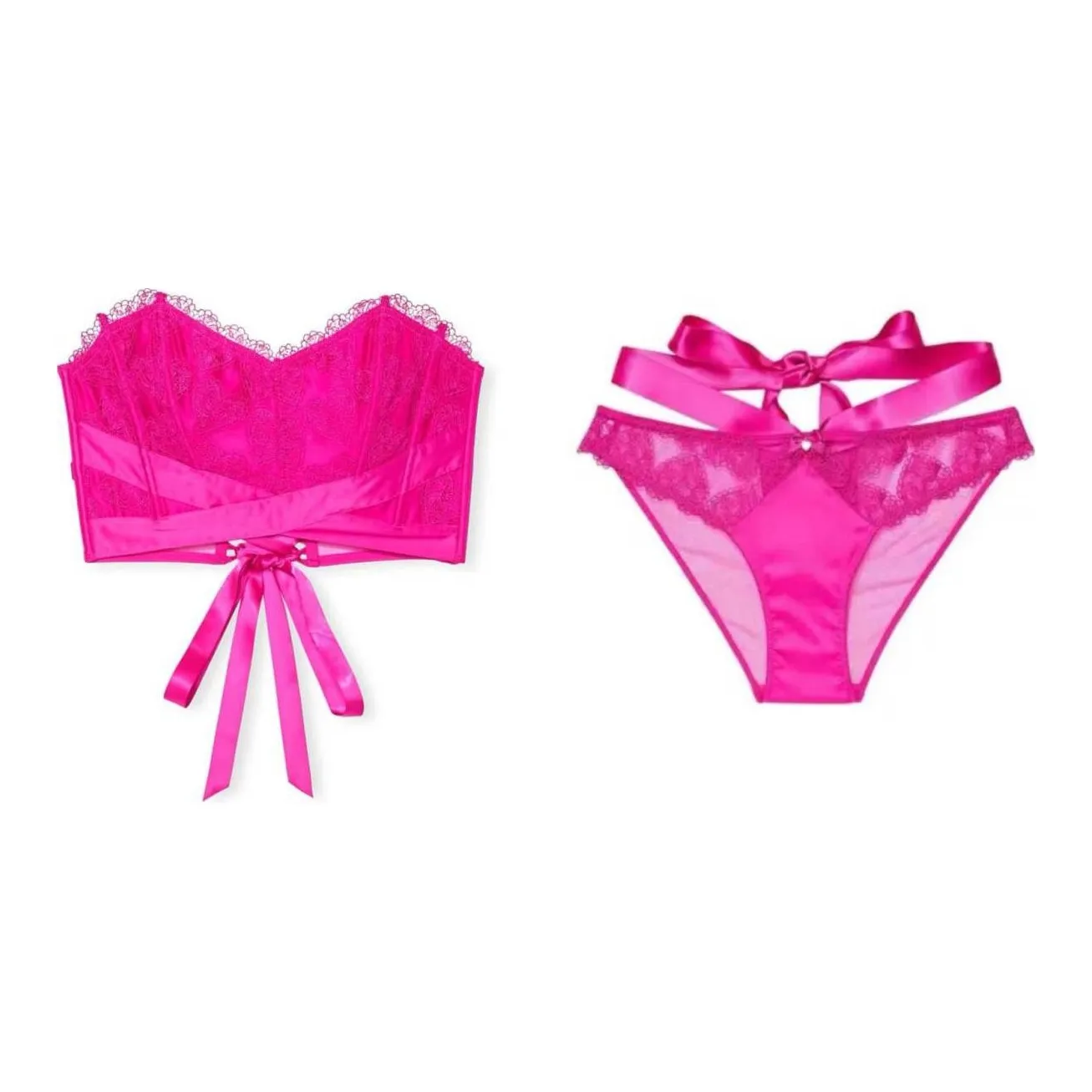 Victoria's Secret Комплект нижнего белья для женщин неоновый розовый