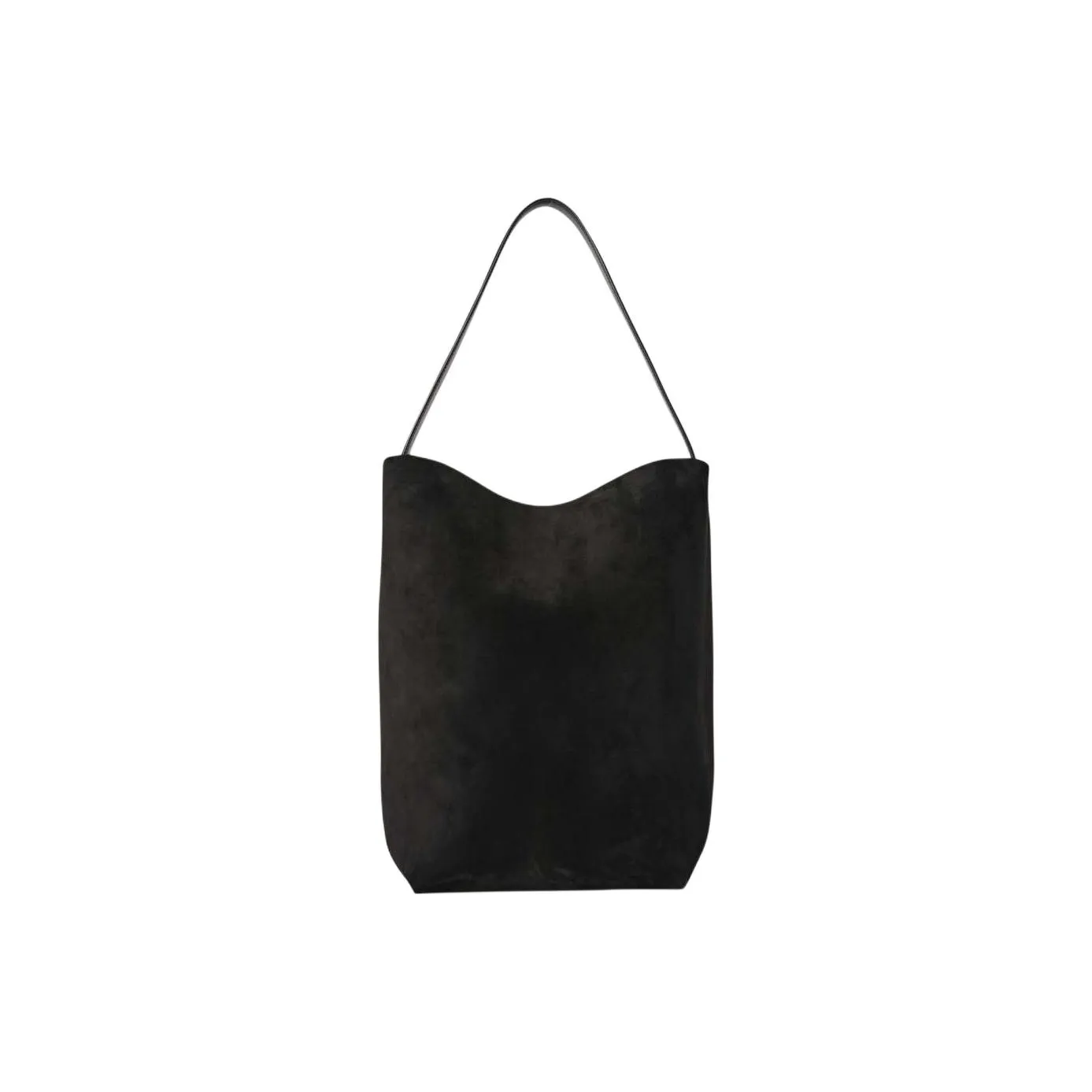 THE ROW Calf Suede Tote Bag, Shopping Bag, Shoulder Bag Women's Black