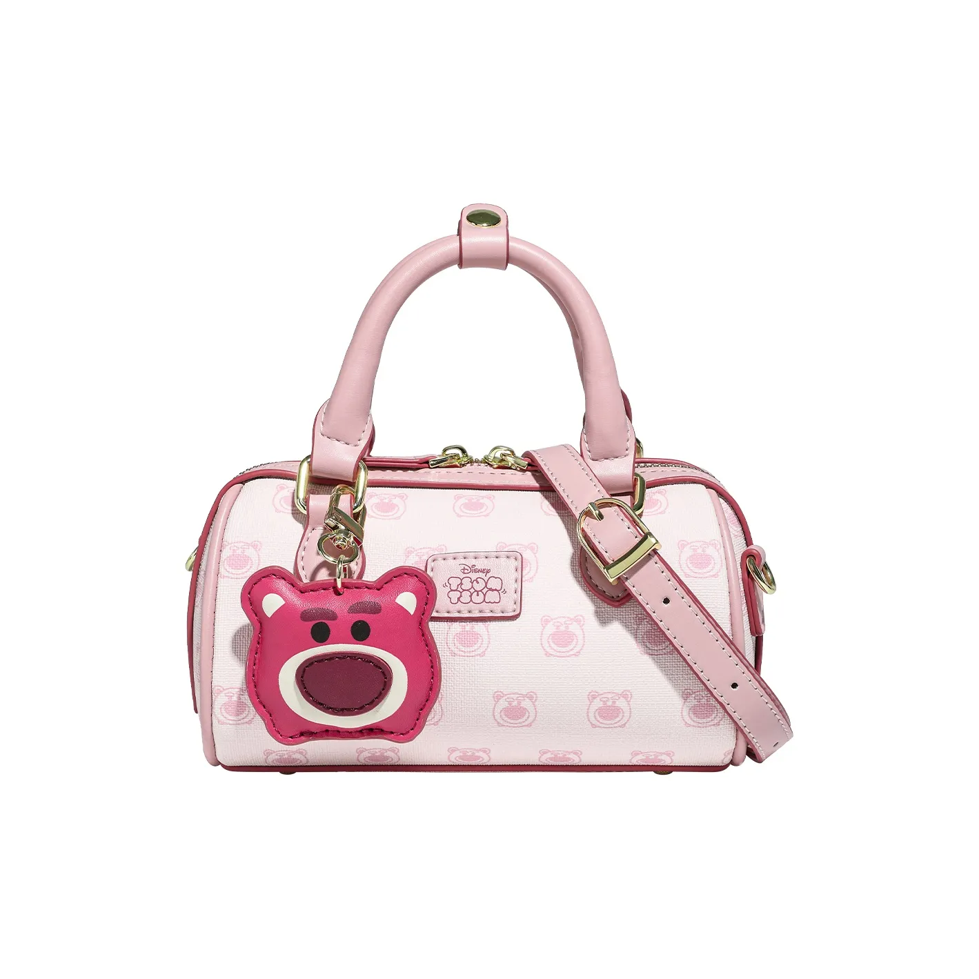 Disney Strawberry Bear Series Pvc Crossbody Bag, Shoulder Bag, Handbag Regular Women's Multicolor