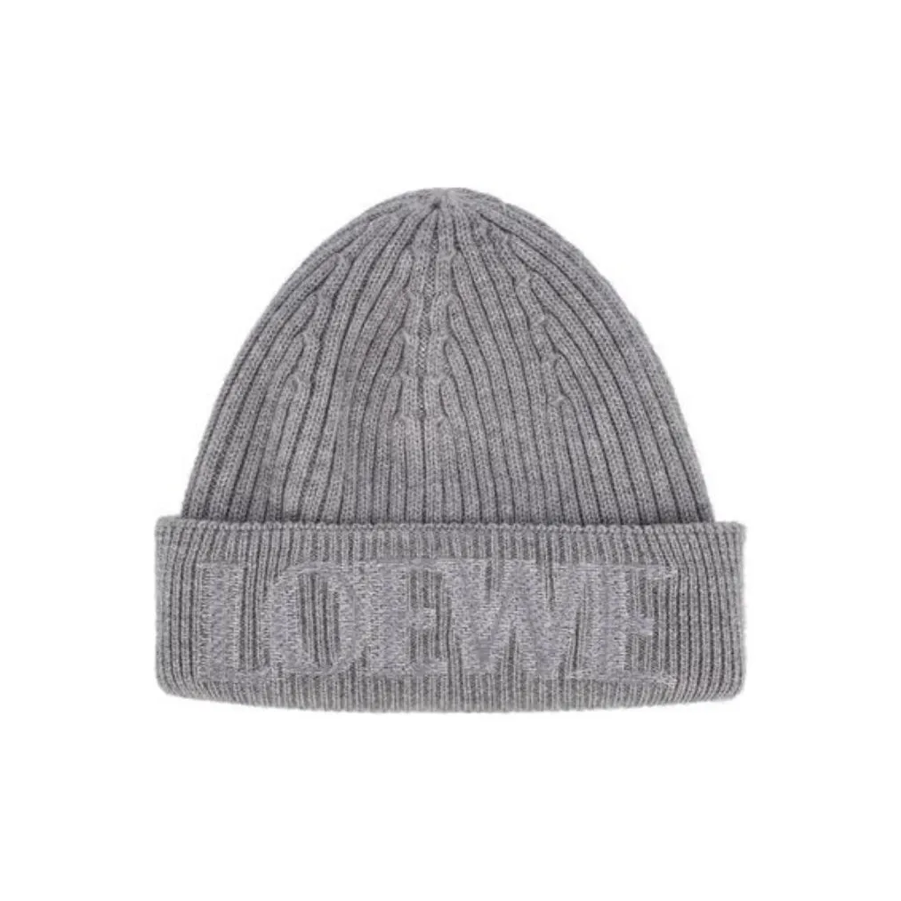 LOEWE Совместное издание Шерстяные шапки Женские Серые