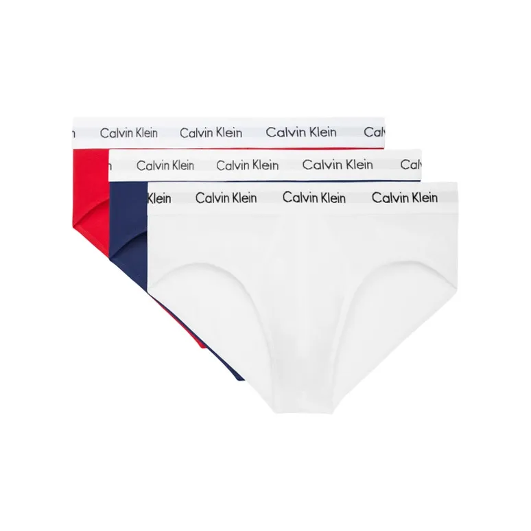 CALVIN KLEIN Underpants Men's 3 Pack Red White Blue