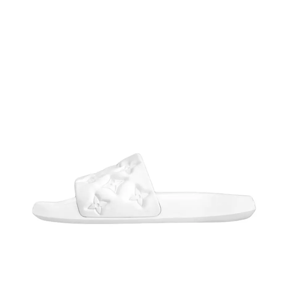 LOUIS VUITTON Waterfront Mules White