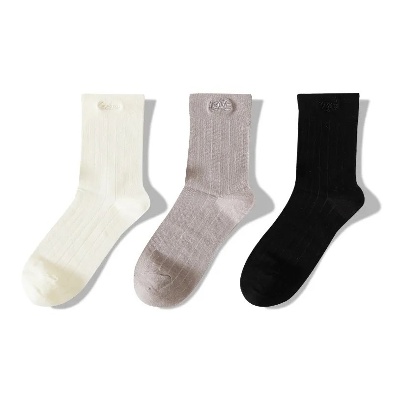 JIAZINI Mid Calf Socks Women's 3 Pack