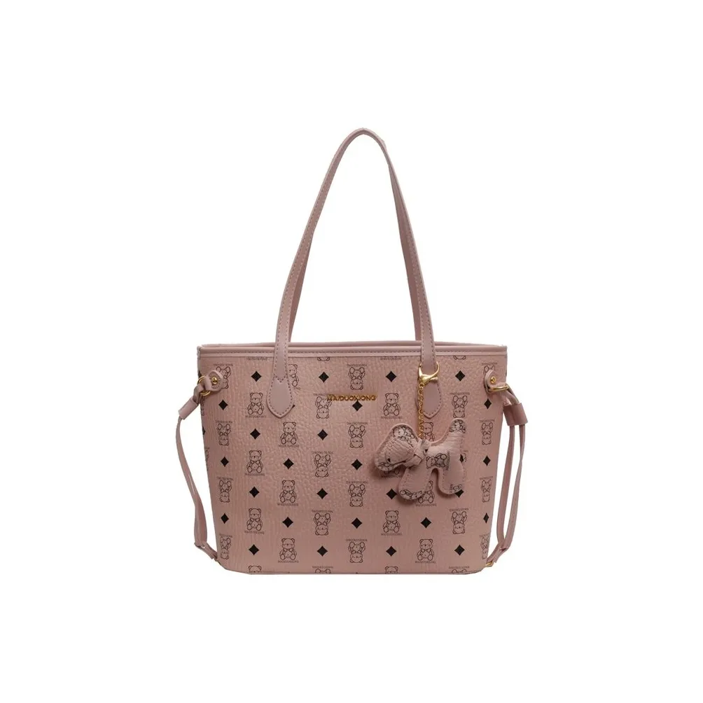 TTaG．baG PU Tote Bag, Shopping Bag, Crossbody Bag, Shoulder Bag Women's Black/White/Pink/Brown/Black White