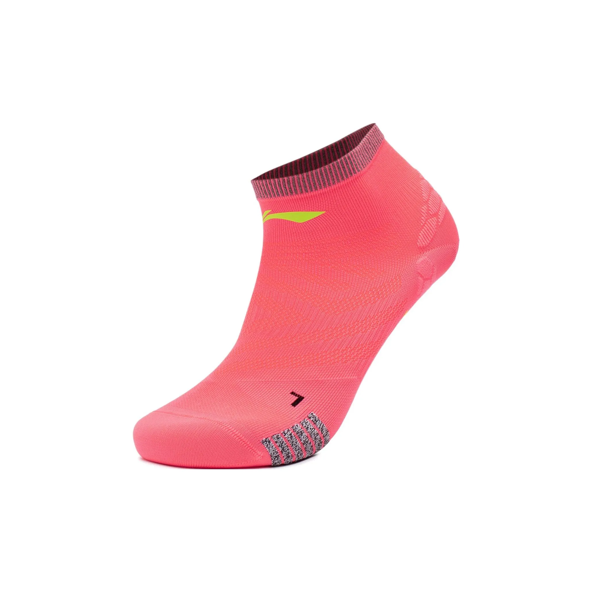 Низкие носки LiNing унисекс 1 упаковка флуоресцентный бегония красный