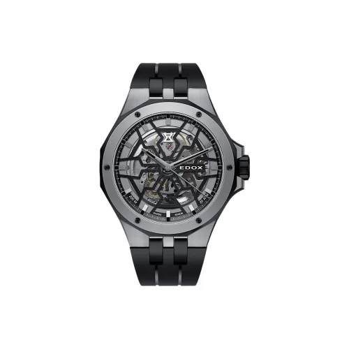 EDOX Автоматический Механический Часы Мужские Movement 43 мм с Вырезом