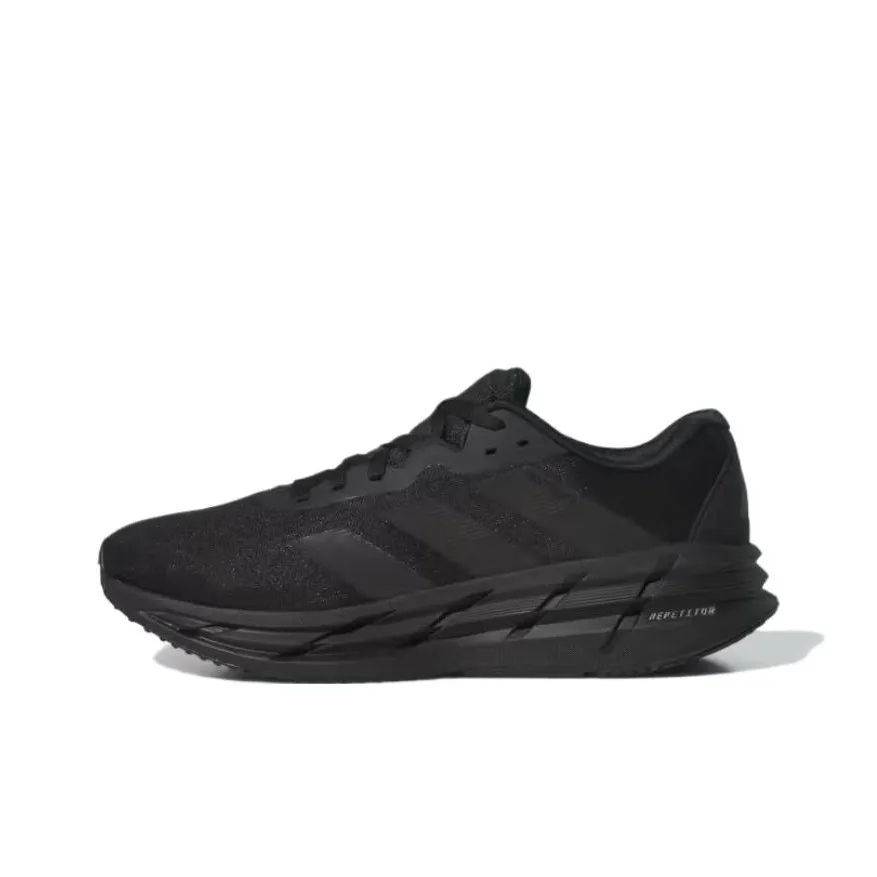 Adidas Slip Resistant, Abrasion Resistant, Lightweight Low Top Running Shoes Men's Black