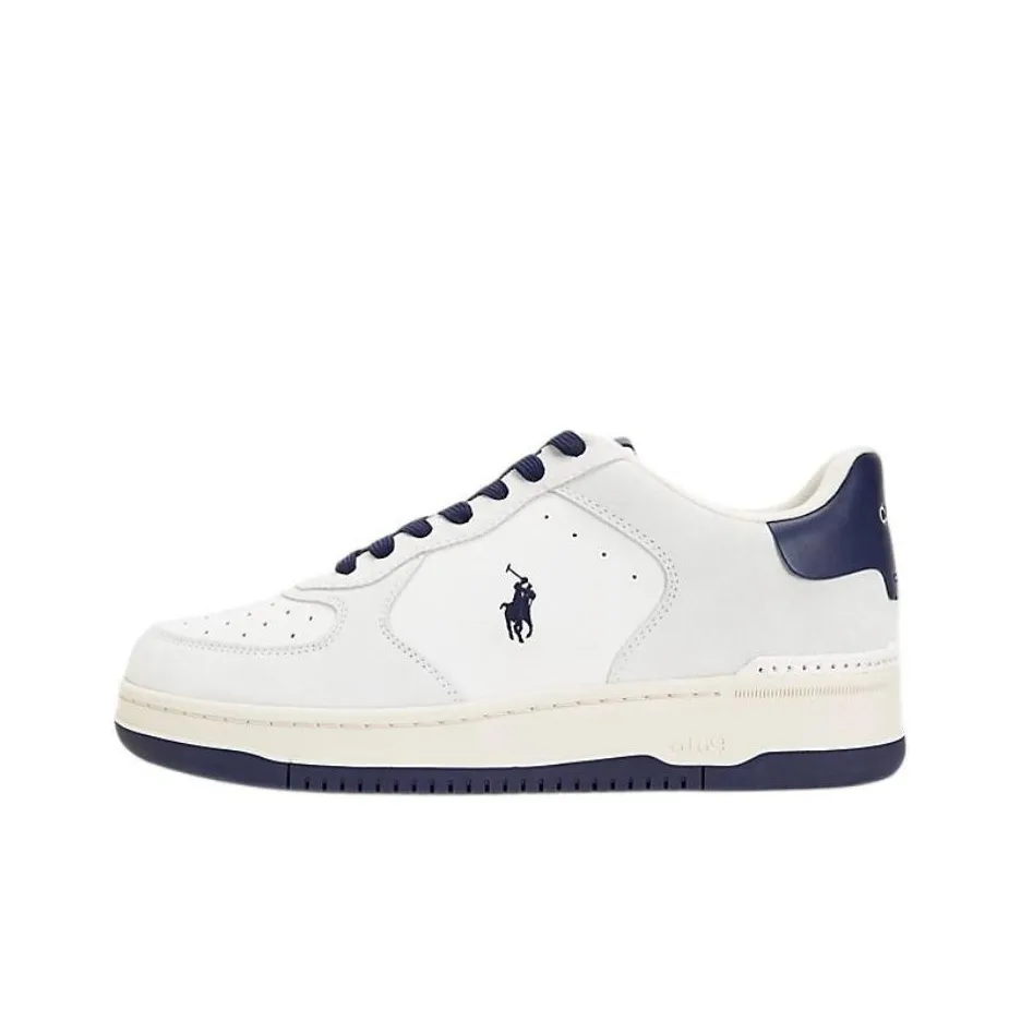 Polo Ralph Lauren Masters Court Low-Top Skateboard Shoes Men's White