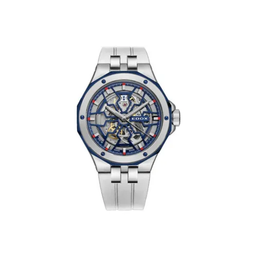 EDOX Автоматический Механический Часы Мужские Movement 43 мм с Вырезом