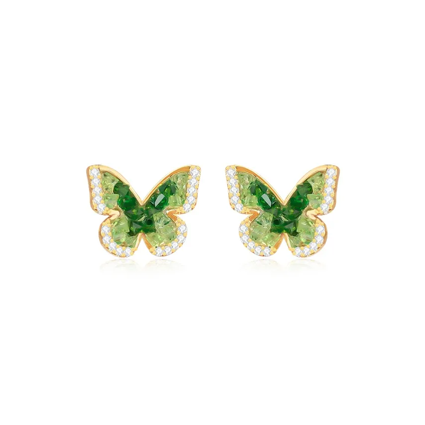 Thuban Ark Crystal Jade Stud Earrings Women's