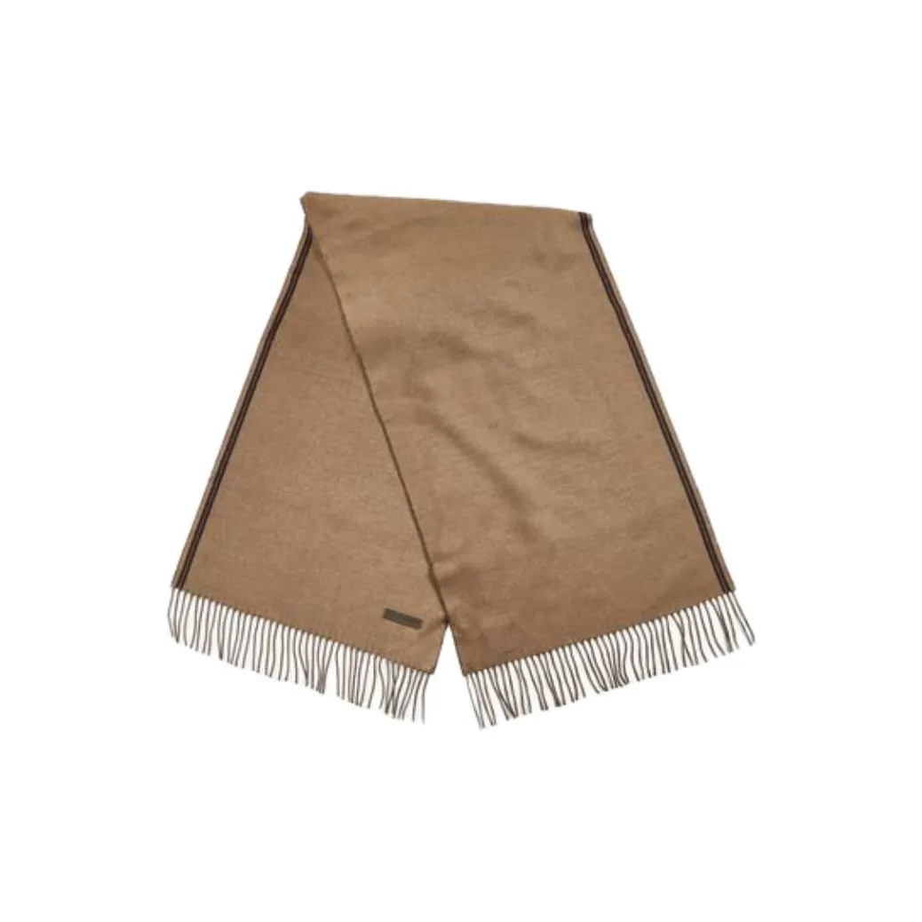 Zegna Two Toned Fringed Edge Scarf