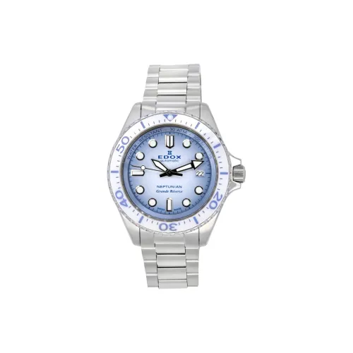 EDOX Автоматический Механический Часы Мужские Movement 42 мм Синий
