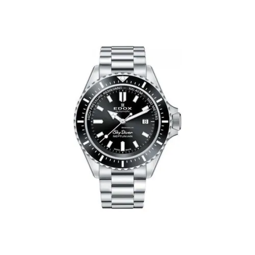 EDOX Автоматический Механический Часы Мужские Movement 44 мм Черные