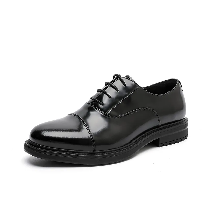 JASONSTAR Oxford Shoes Platform Dress Shoes Men's Black