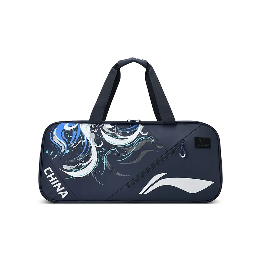 Полиэстеровая подкладка спортивная сумка унисекс темно-синий