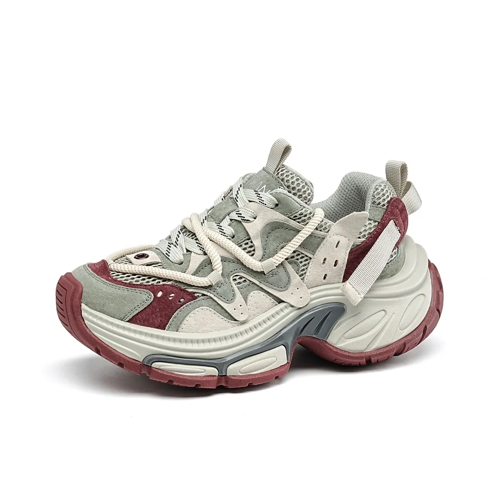 EBLAN Толстая подошва Кроссовки Женские Красные