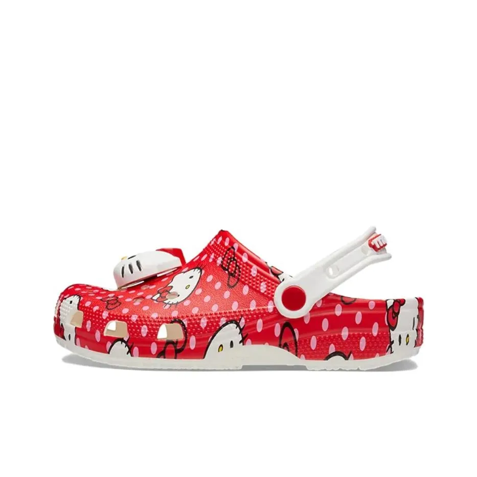 Crocs Classic Clog Hello Kitty Red Polka Dots Women
s