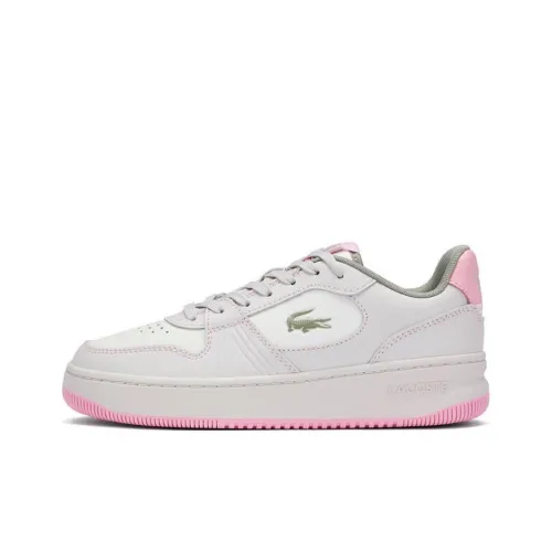 Кроссовки для скейтбординга LACOSTE Low Топ Экрю Светло-розовые Женские