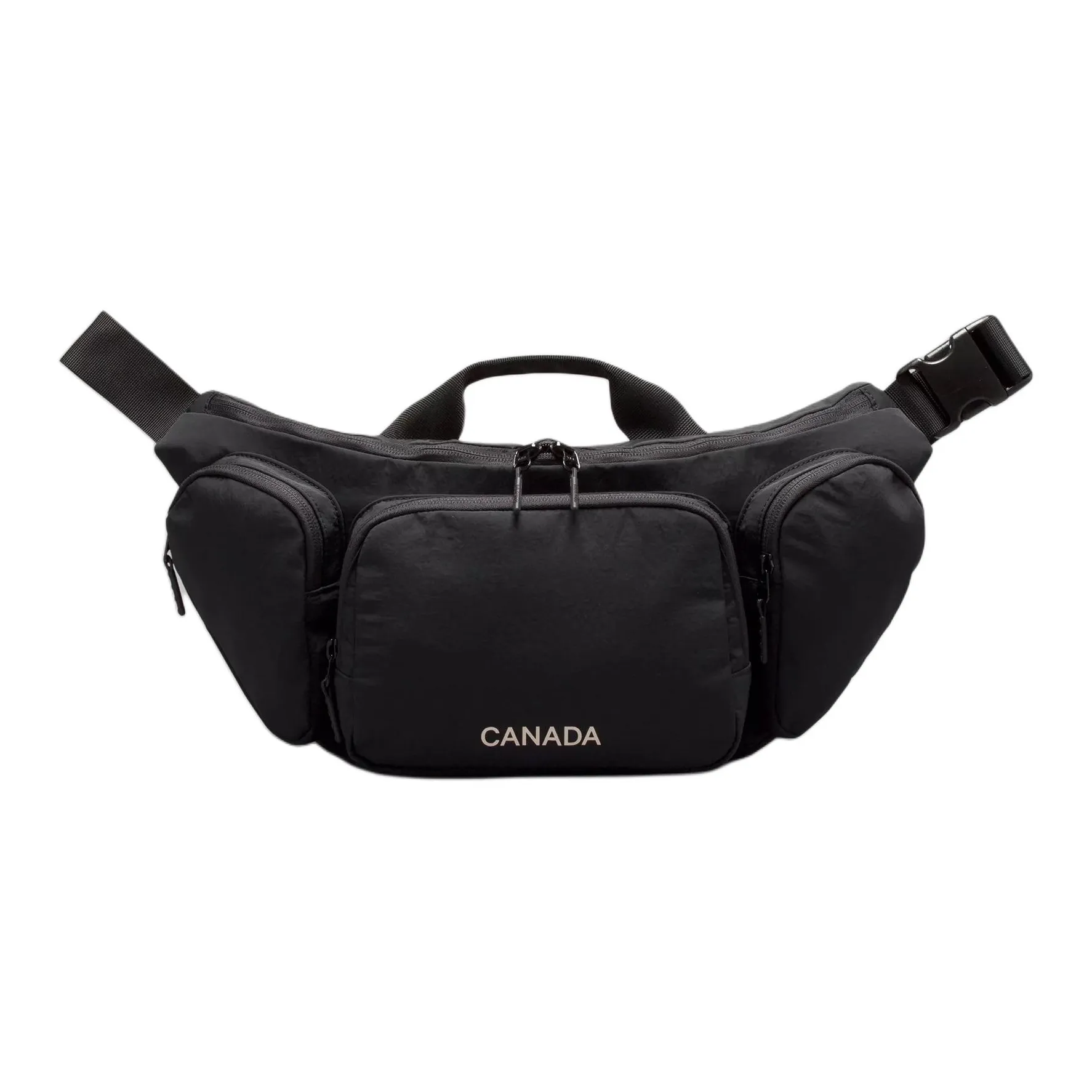 Lululemon Nylon Crossbody Bag Large Size Unisex Black