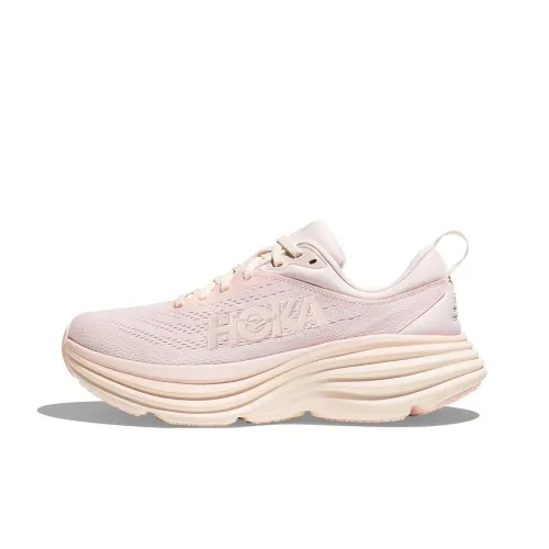HOKA ONE ONE Bondi 8 Беговые кроссовки Низкие Жемчужно-розовые Женские