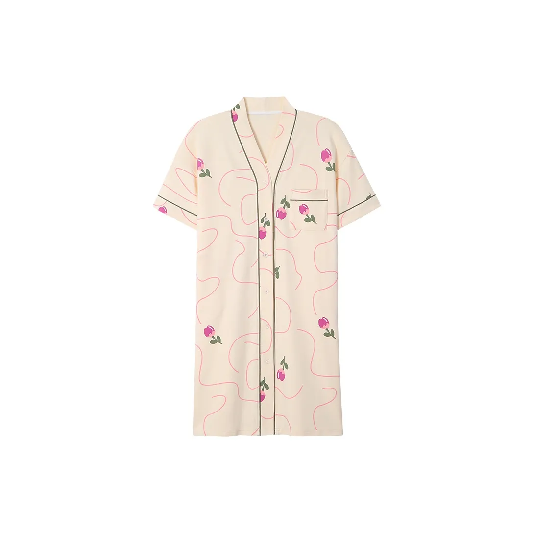 MIIOW Cool One Summer Series Nightgown Women's Beige