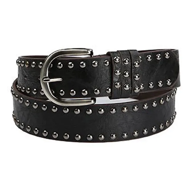 JKEM Американский Hip Hop Панк Стиль Thorns Кожаные ремни Унисекс