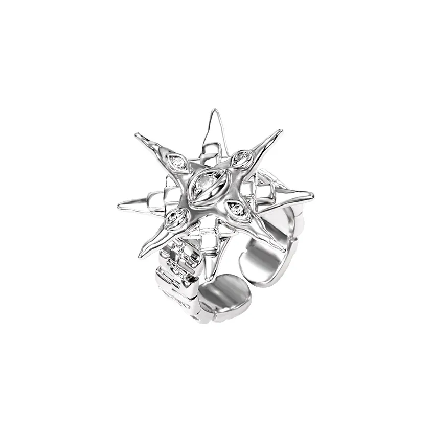 LNERATO Кольца из синтетического кубического циркония Женские