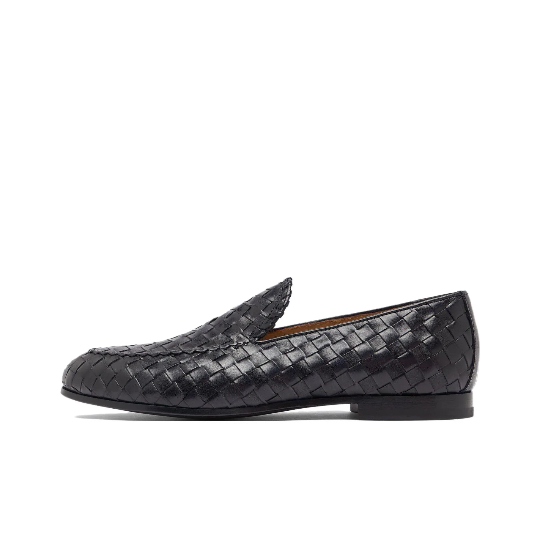 SCAROSSO Vittorio Interwoven Leather Loafers