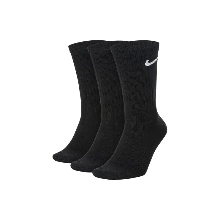 Nike Mid Calf Socks All Unisex 3 Pack Black