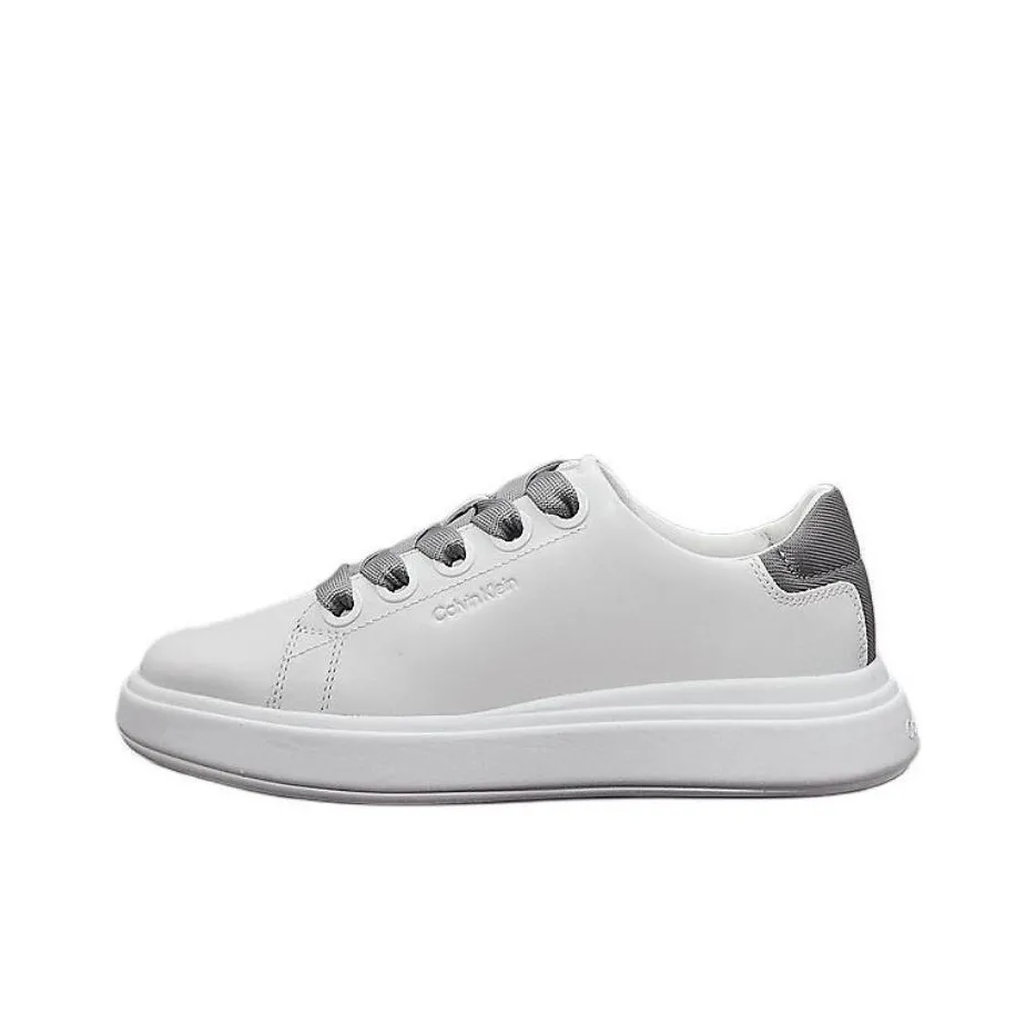 CALVIN KLEIN Low Top Skateboard Shoes Women's White