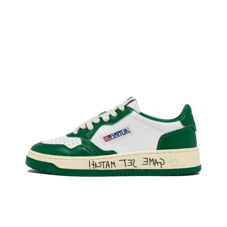 AUTRY Medalist Low Топ Скейтборд Кроссовки Женские Белые Зеленые