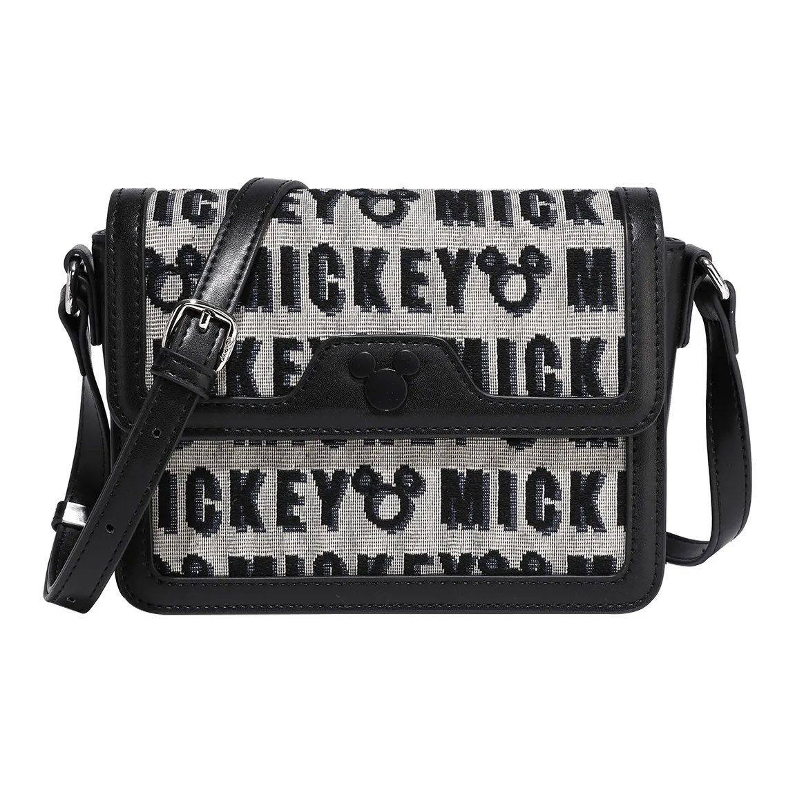 Disney Mickey Series PU Shoulder Bag, Crossbody Bag Women's Black