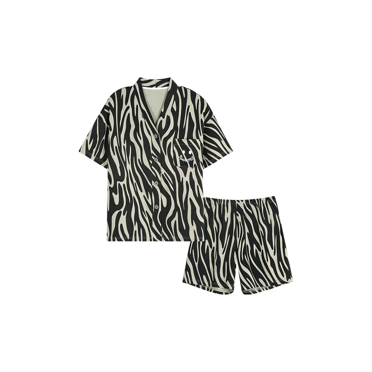 MIIOW Pajama Комплект Женский Зебра С принтом